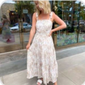 Antique Midi Dress-Adjustable Straps from Flourish&Frills Boutique